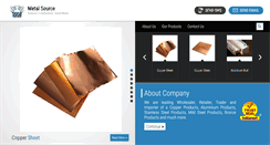 Desktop Screenshot of metalsourceindia.com